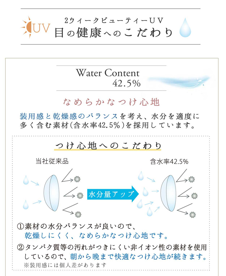2ウィークビューティーUV アイレ カラーコンタクトレンズ　コンタクトレンズ