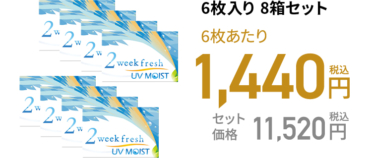 2ウィークフレッシュ 6枚入り 8箱セット
