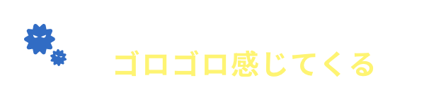 夕方になると・・・ゴロゴロ感じてくる