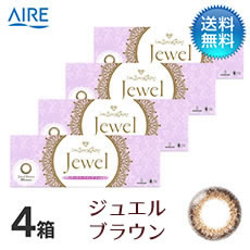 ワンデースパークリングJewel (30枚)／ジュエルブラウン　4箱セット
