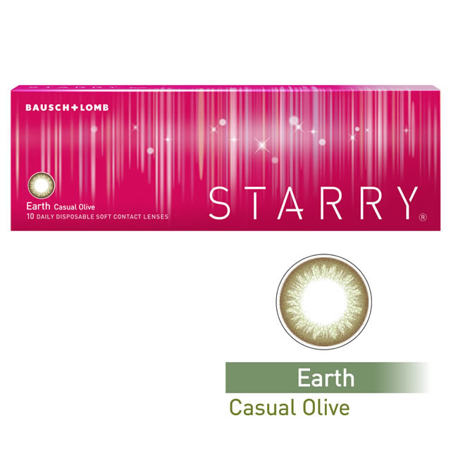 STARRY　スターリー (10枚)／ アース　カジュアルオリーブ　　Earth Casual Olive
