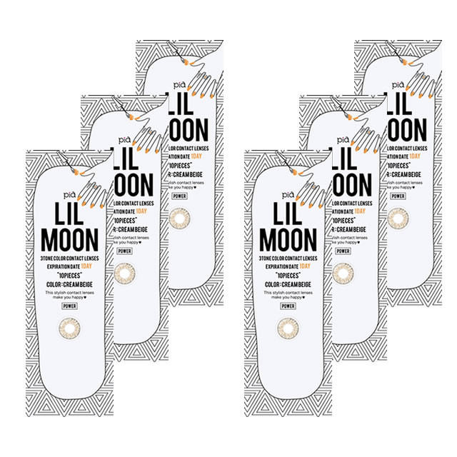 リルムーン ワンデー (10枚)／クリームベージュ　6箱セット　LILMOON 1DAY　CREAM BEIGE
