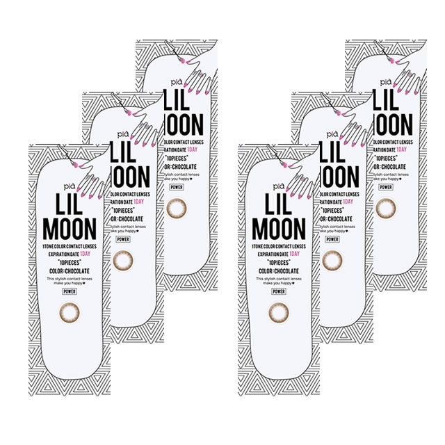 リルムーン ワンデー (10枚)／チョコレート　6箱セット　LILMOON 1DAY　CHOCOLATE