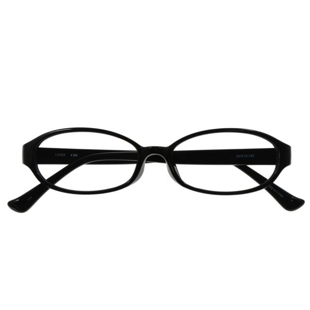 LD-023-4 BK【メガネ WOMEN TR90 オーバル ブラック】