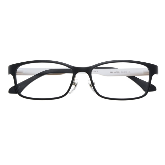 UT011-4 BK/W(ブラックホワイト)【UNISEX メガネ】