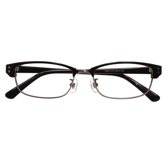 YM2712-1 BK(ブラック)【MEN メガネ】