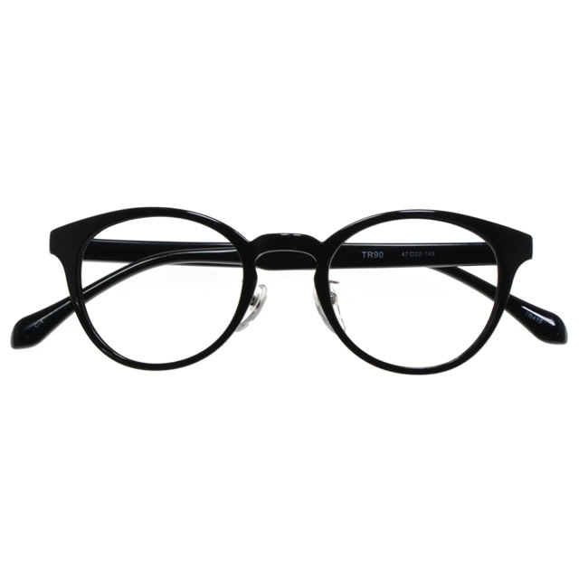 TR415-4 BK【メガネ UNISEX TR90 ボストン ブラック】
