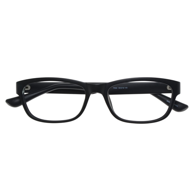 YUNIBA-TR4 BKM【メガネ UNISEX TR90 ウエリントン ブラックマット】