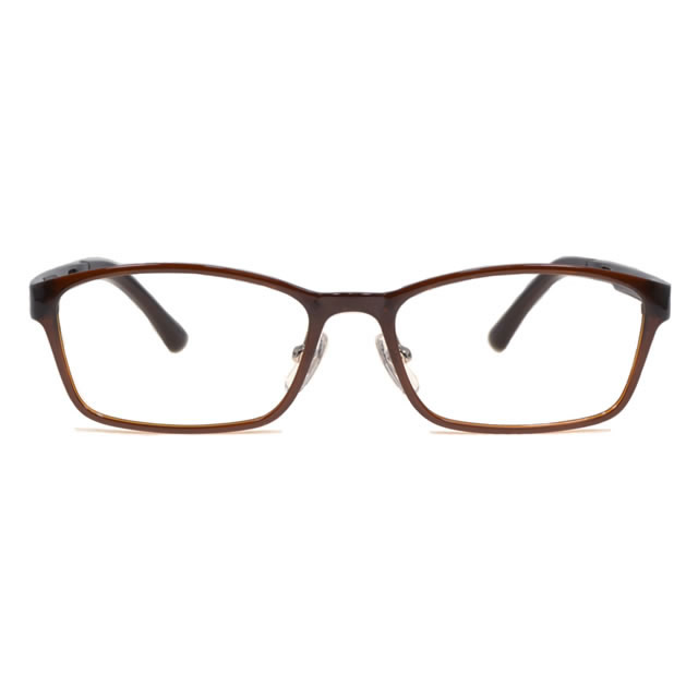 P-022 BR(ブラウン)【UNISEX メガネ】