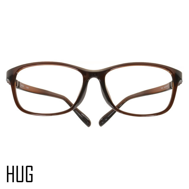 HUG ／HUG-001 CLBR (クリアブラウン)【UNISEX メガネ】