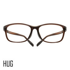 HUG ／HUG-001 CLBR (クリアブラウン)【UNISEX メガネ】