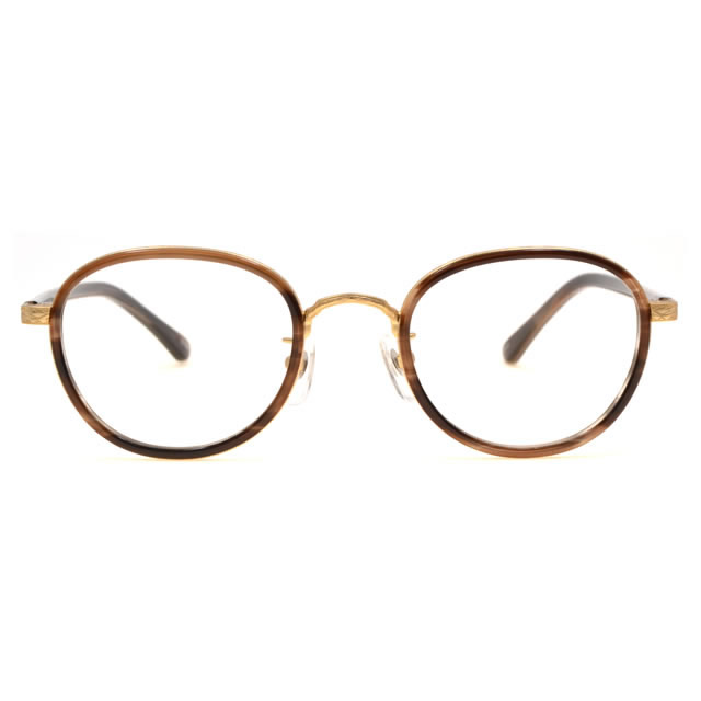 D1029-2BRSS(ブラウンササ)【UNISEX メガネ】