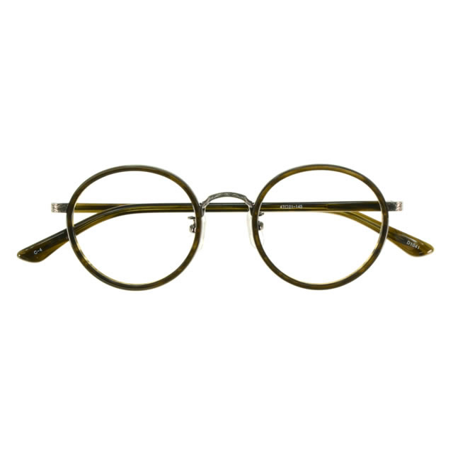 D1041-4 KH (カーキ)【UNISEX メガネ】