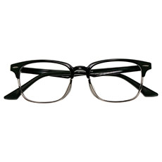 NO-132-1 BK (ブラック)【UNISEX メガネ】