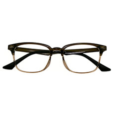 NO-132-3 KH (カーキ)【UNISEX メガネ】
