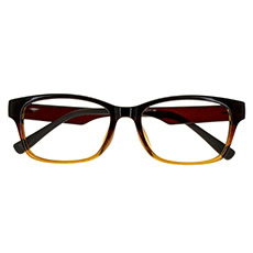 NO-125-2 BRH (ブラウンハーフ)【UNISEX メガネ】