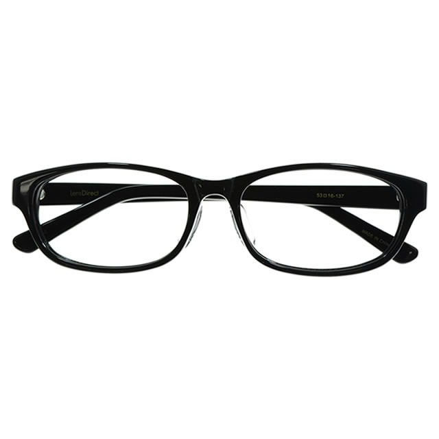 LD-003 BK【メガネ UNISEX アセテート ウエリントン ブラック】