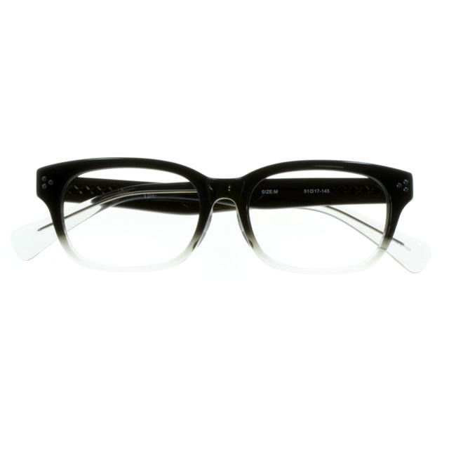 LD-024 BKH【メガネ UNISEX アセテート ウエリントン ブラックハーフ】